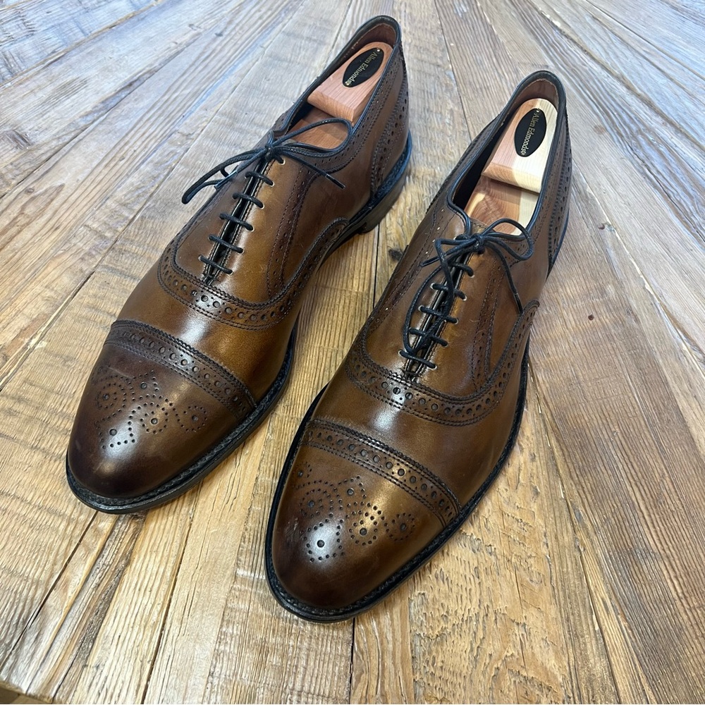 Allen Edmonds Brown Leather Oxford Shoes size 14E